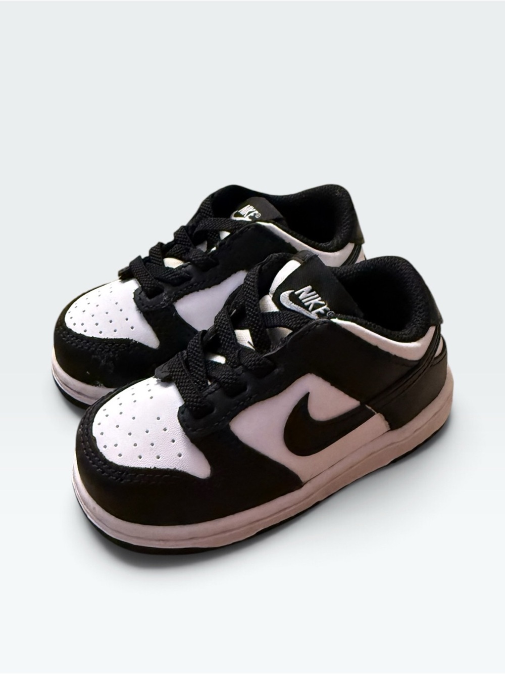 Nike Dunk Low Panda Toddler Sneakers Size 6C